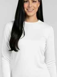Blusa térmica feminina na cor branco