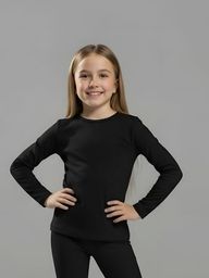 Conjunto térmico infantil na cor preto