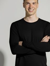 Blusa térmica masculina na cor preto