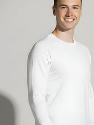 Blusa térmica masculina na cor branco