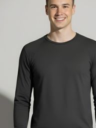 Blusa térmica masculina na cor chumbo